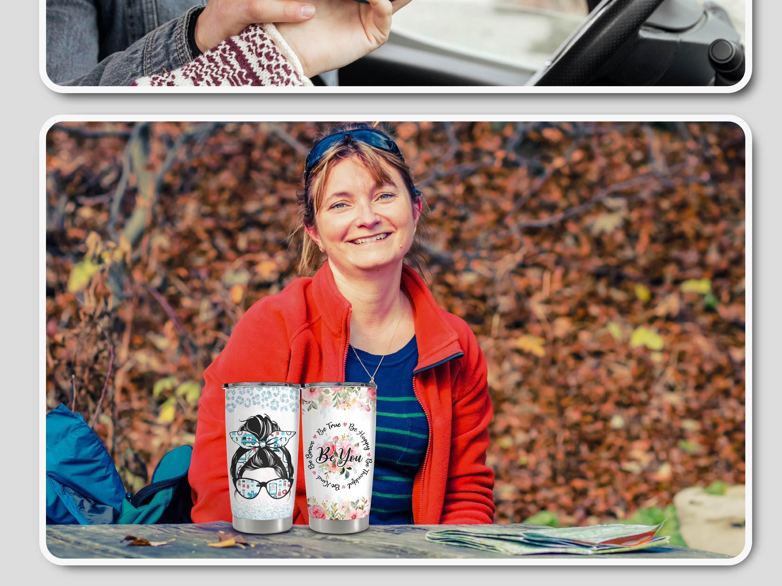 SANDJEST Hunting Collection 20oz Coffee Tumbler with Lid, Portable Travel Mug, Stainless Steel Insulated Drinkware for Birthday Father's Day Men Gift SANDJEST Hunting Collection 20oz Coffee Tumbler with Lid, Portable Travel Mug, Stainless Steel Insulated Drinkware for Birthday Father's Day Men Gift