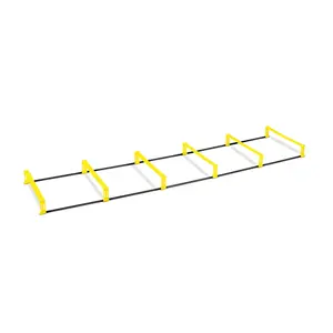 SKLZ Elevation Ladder - 7' Long PVC Agility & Speed Drill Tool with 4" Hurdles for Quickness Training and Portable Storage