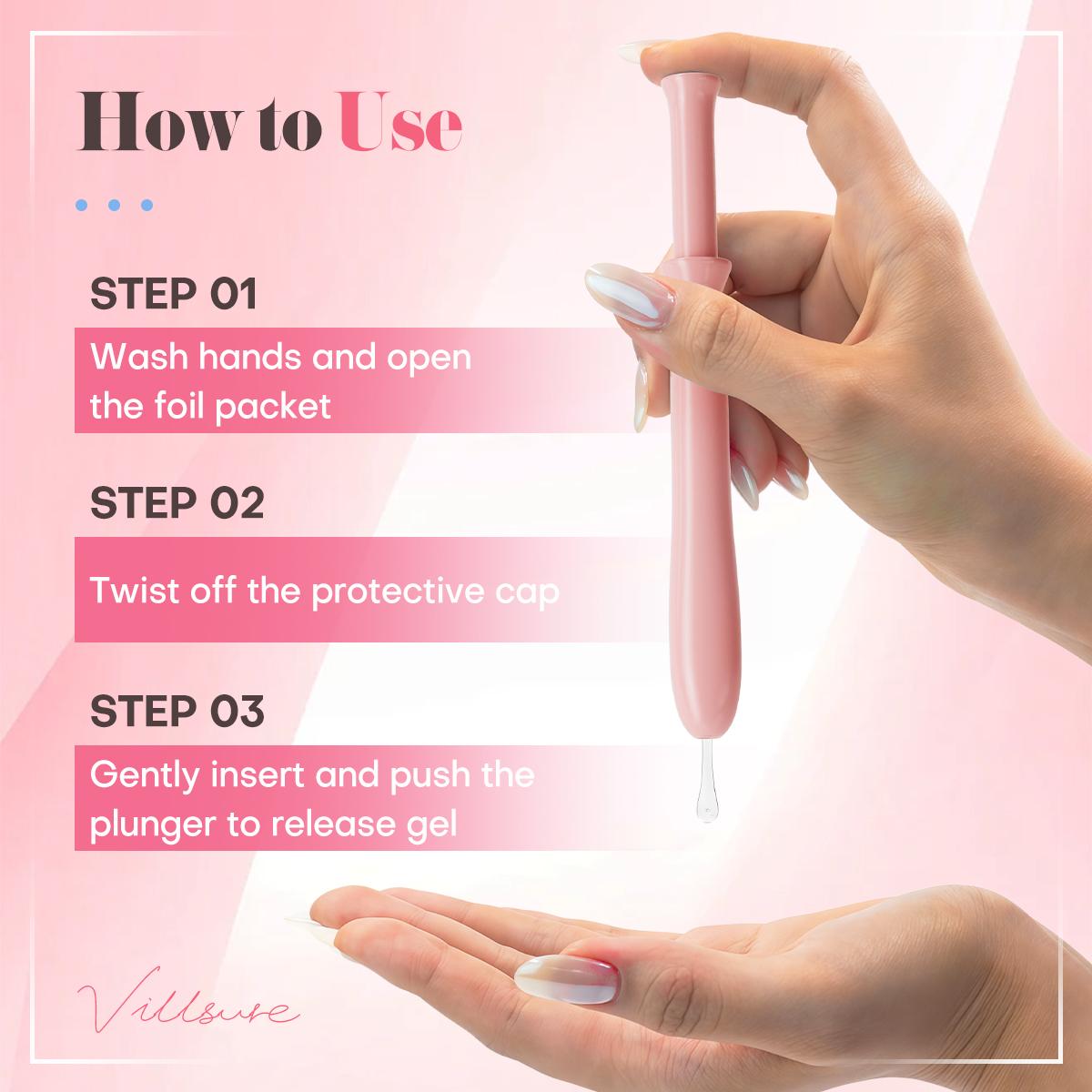 Villsure Intimate Moisture Support Gel with Hyaluronic Acid | 10 pcs | Soft & Soothing Care | Daily care | Self care