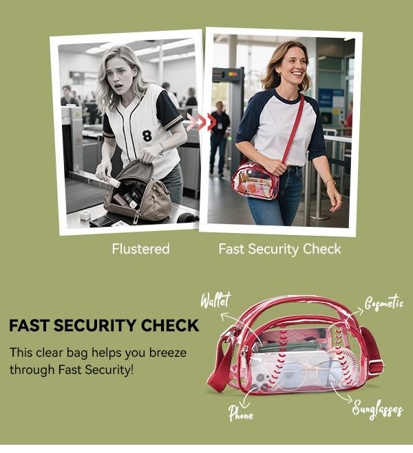 [Valentine's Day Gift] BOSTANTEN Baseball Crossbody Purse for Women,Small Shoulder Bag Vegan Leather Sports Moms with Adjustable Strap,clear bag stadium approved for baseball game fan Casual Daily