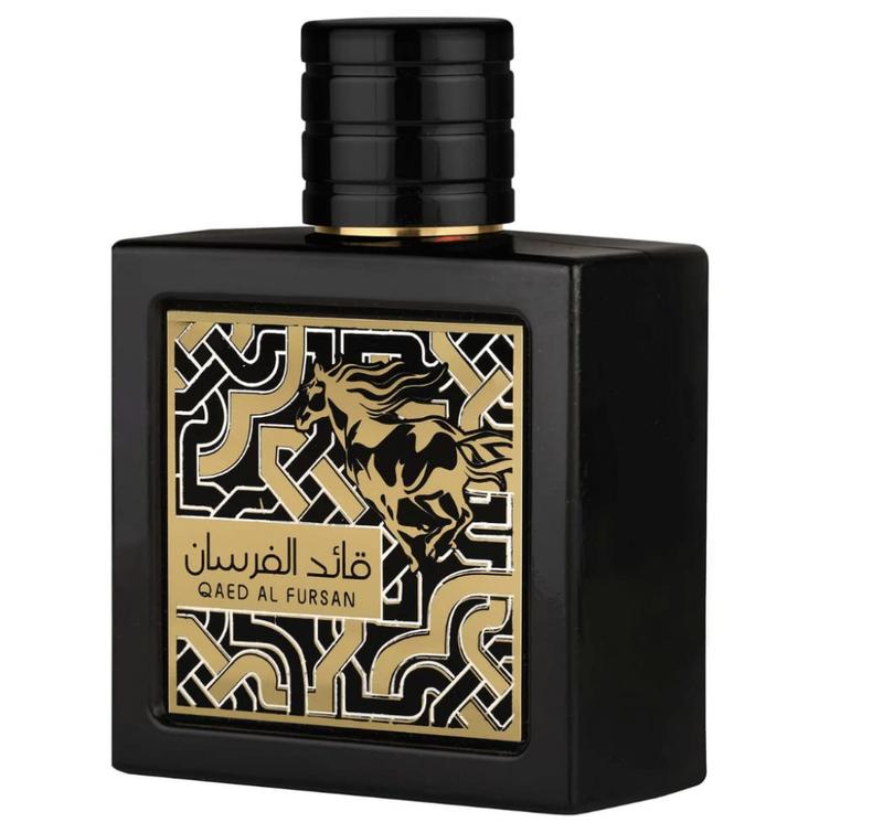 Lattafa Perfumes Qaed Al Fursan Perfume By Lattafa  Black 3.4/3.3 Edp Unisex | Citrusy , Fresh , Lemon | Men's First Choice