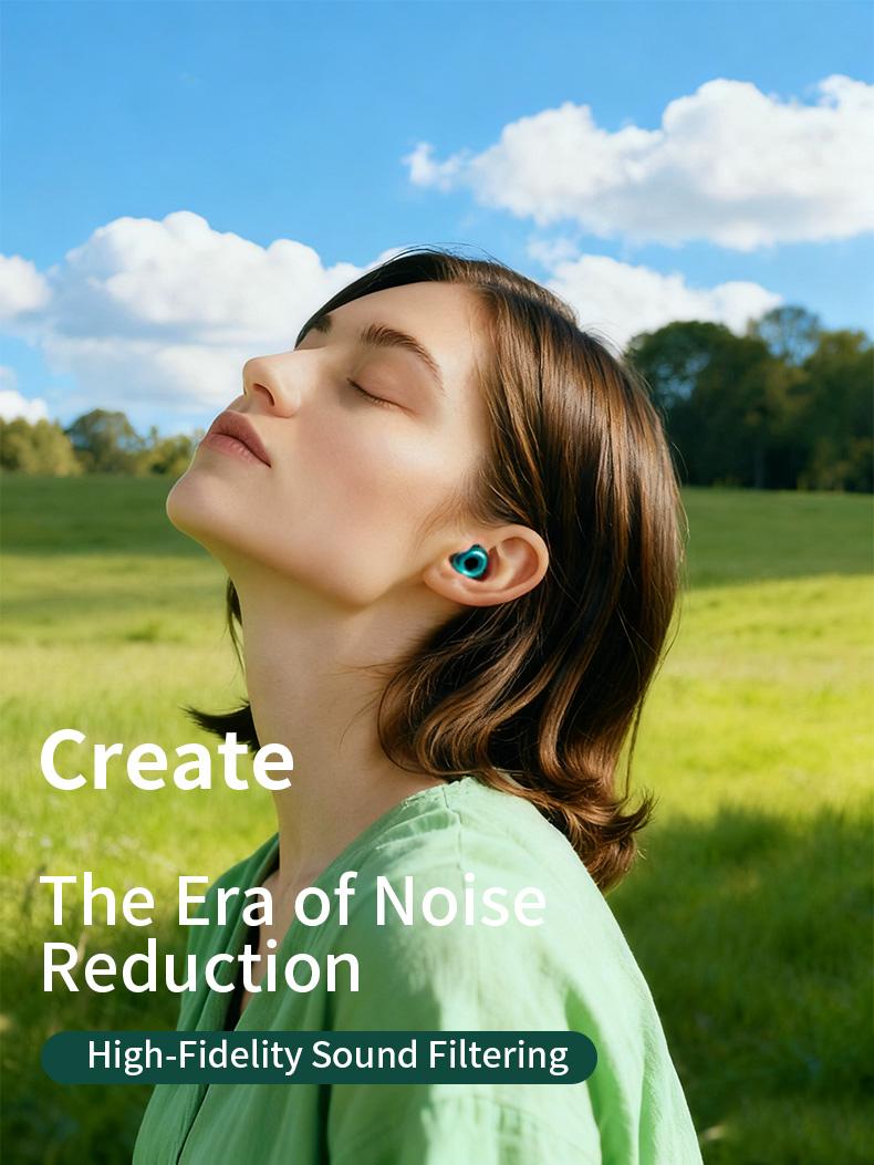 Quiet 2 Earplugs, Sleep, Focus & Travel Use, 24 dB High Noise Reduction with Soft-Touch Comfort, 1 Pair + Case，gifts for girlfriend