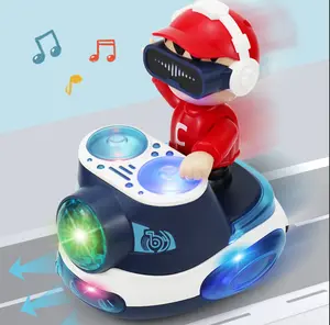 DJ Dancing Toy, DJ Musical Crawling Toy with Dynamic Music and Colorful Lights, Universal Wheel Movement, Interactive Educational Fun, Kids Gift Ideas, Christmas, Birthday Gift
