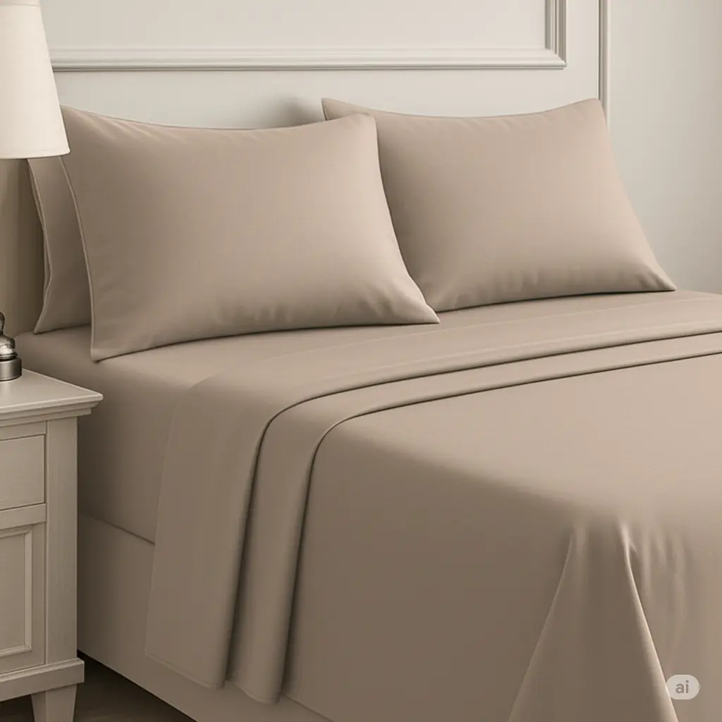 6-Piece 100% Brushed Microfiber Deep Pocket Bedding Set - Fitted Sheet with All-Around Elastic Hugs the Mattress, Flat Sheet, Fits Up to 18", Hypoallergenic, Breathable, Fade-Resistant, Wrinkle Resistant, Machine Washable, Multiple Colors/Patterns