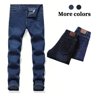Men’s Slim Fit Skinny Jeans – Fashionable straight-leg cargo denim with a flexible waistband and comfortable stretch fabric, providing versatile style for everyday wear and urban trends. Unopened buttonholes for an adjustable fit. Casual Menswear