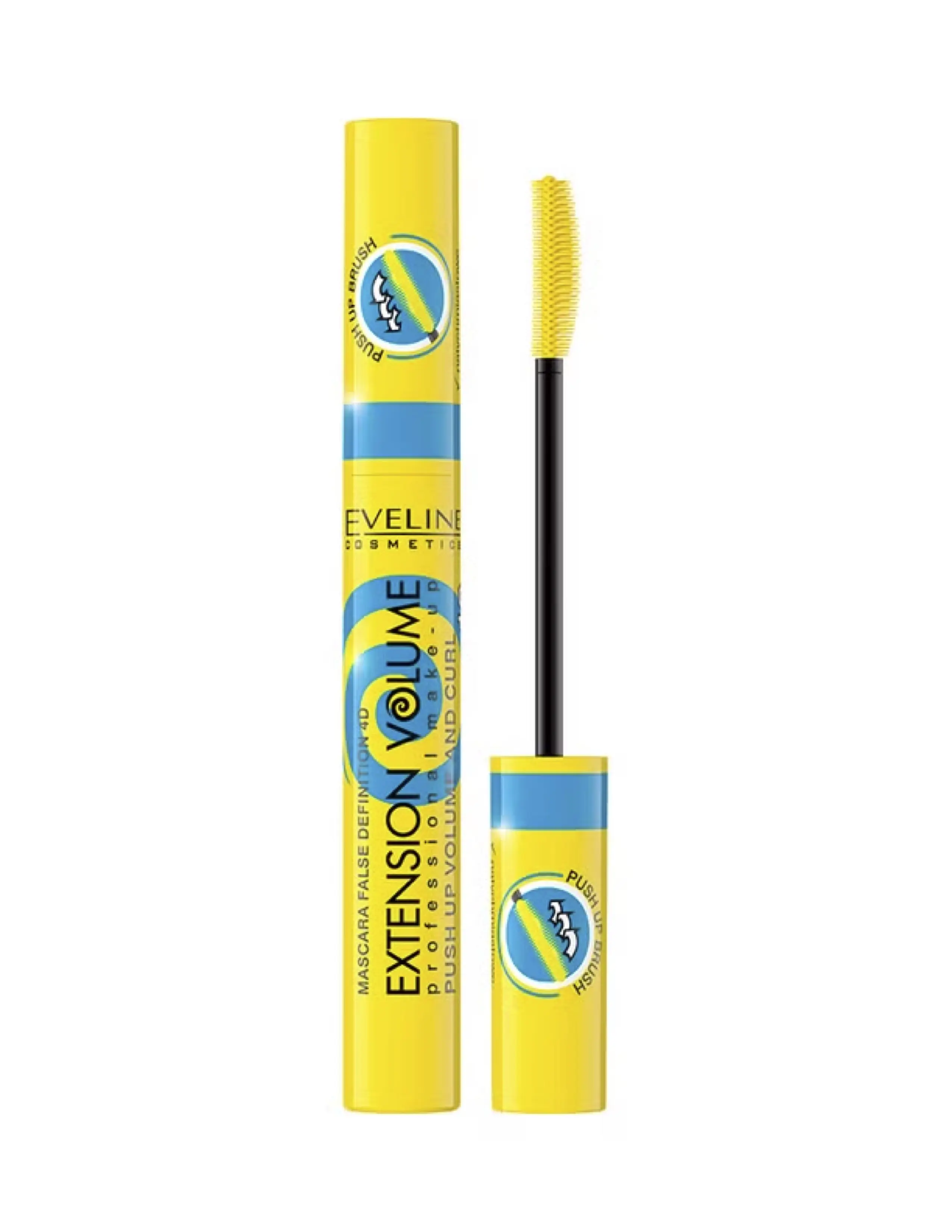Eveline Cosmetics Extension Volume False Definition 3D Volume & Curl Mascara – Long-Lasting Eyelash Makeup
