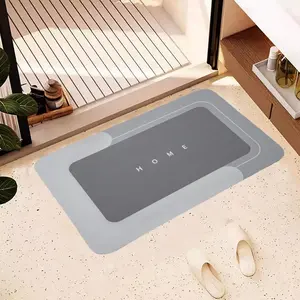 Kitchen Mats Set Cushioned Anti Fatigue Non Slip and Quick Dry Magic Kitchen Floor Mat For Bathroom Bedroom Kitchen Toilet Door Washing Table Shower Brush Decorative
