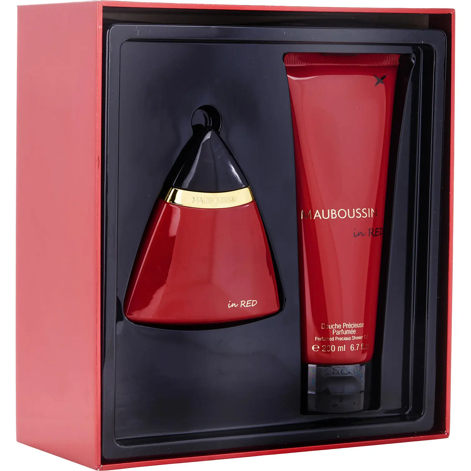 Mauboussin In Red Set-Eau De Parfum Spray 3.4 Oz & Shower Gel 6.8 Oz For Women