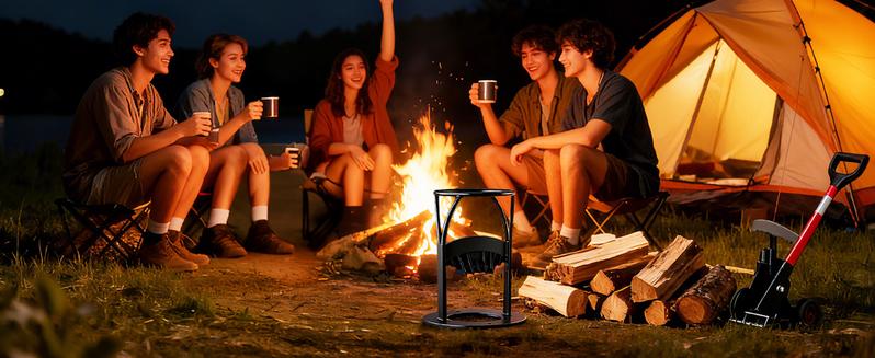 Wood Splitting Wedges Manual Firewood Kindling Splitter for Wood Cast Iron Log Splitting Wedge Simple and Safe Wood Splitting Tool Ideal for Camping and Picnics