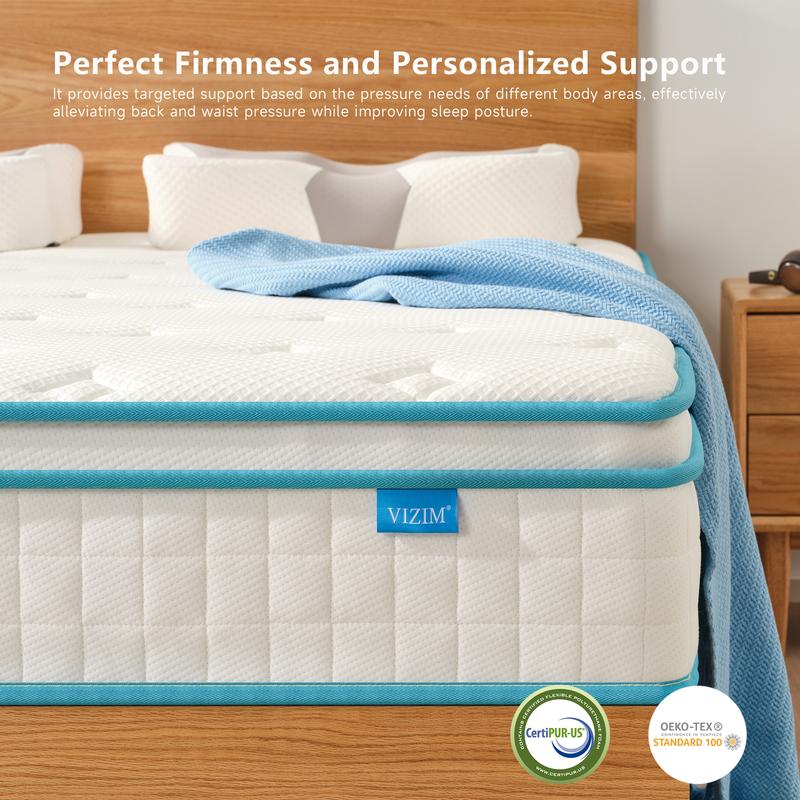 Medium Firm Hybrid Mattress with Twin & Full & Queen, 10 Inch & 12 Inch Memory Foam & Pocket Springs Hybrid Mattress in a Box, Breathable Euro Top Bed Mattress with Motion Isolation, Pressure Relief, Comfortable Sleep,CertiPUR-US Certified,Mattress Outlet Medium Firm Hybrid Mattress with Twin & Full & Queen, 10 Inch & 12 Inch Memory Foam & Pocket Springs Hybrid Mattress in a Box, Breathable Euro Top Bed Mattress with Motion Isolation, Pressure Relief, Comfortable Sleep,CertiPUR-US Certified,Mattress Outlet