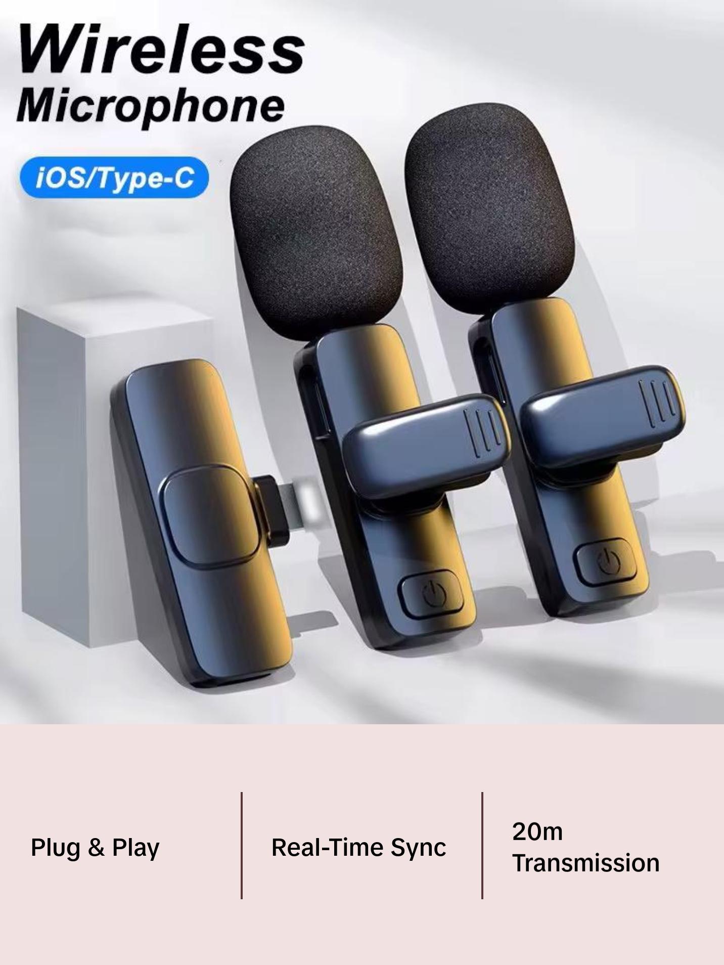 Wireless Lavalier Microphone Portable Audio Video Recording Mini Mic for Iphone Android Live Broadcast Gaming Phone Mic WIFIT Wireless Lavalier Microphone Portable Audio Video Recording Mini Mic for Iphone Android Live Broadcast Gaming Phone Mic WIFIT