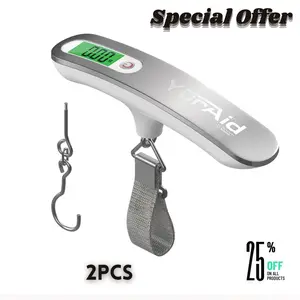 High Precision Luggage Scale, 50kg Digital Scale, Backlight Hanging Scale, Portable Scale for Travel, Household, Outdoor