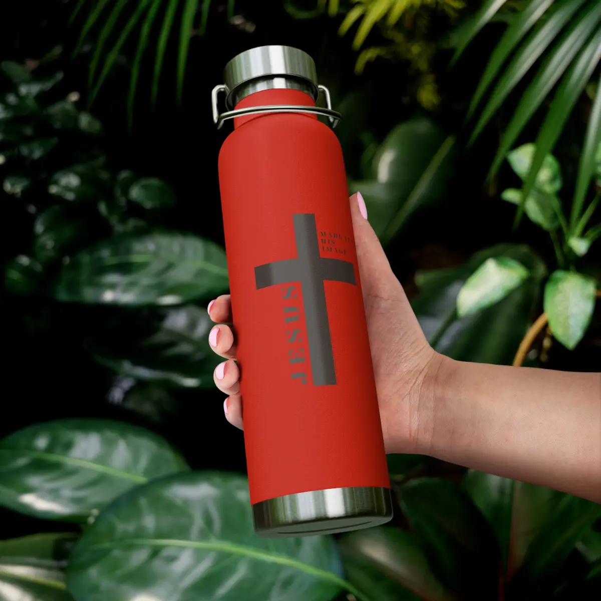 Oasis Creations Motivational Created with Purpose Copper Vacuum Inspirational Insulated Bottle, 22oz