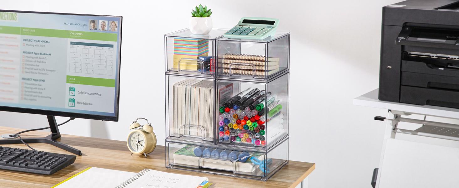 Vtopmart Stackable Storage Drawers Set of 2-8 Clear Plastic Organizer Bins for Nursery Bottle Station and Beauty Supplies Vanity Bathroom Cabinet Pantry Organization Multi-Size Flexible Design BPA-Free Safe New Year Gift Vtopmart Stackable Storage Drawers Set of 2-8 Clear Plastic Organizer Bins for Nursery Bottle Station and Beauty Supplies Vanity Bathroom Cabinet Pantry Organization Multi-Size Flexible Design BPA-Free Safe New Year Gift