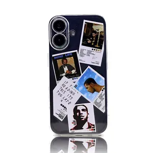 Suitable for iPhone 16 15 14 13 12 11 Pro Max Drake Album Cover and Track List Transparent Silicone Shockproof Phone Case