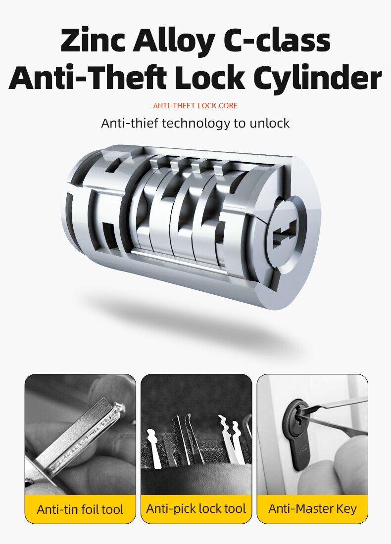 ROCKBROS Heavy Duty Anti Theft Bike Lock U-lock 4 ft  for Bikes eBikes Motorcycles Scooters