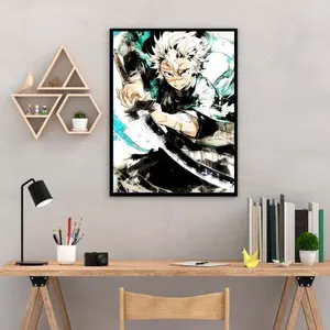 Demon Slayer Sanemi Shinazugawa – Wind Hashira Manga Poster, Epic Wall Art & Gift