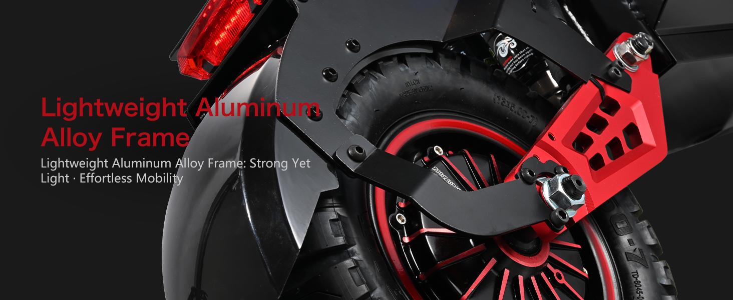 [Jun Ling] Off-Road Electric Scooter - High-performance 10000W dual motors, top speed 55 mph, 13-inch off-road tires, 75-mile range, 60V 40Ah battery, four-piston brakes - UL2272 certified.