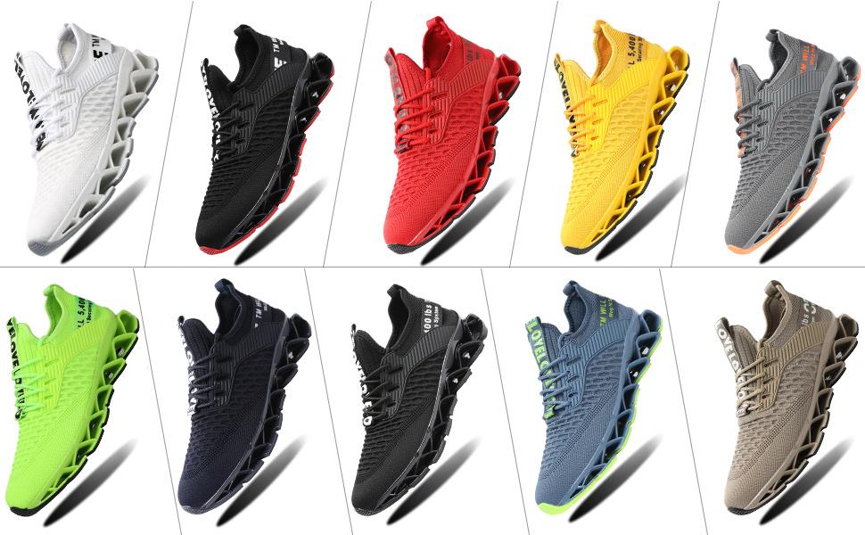 Men's Running Shoes Blade Tennis Walking Fashion Sneakers Breathable NonSlip Gym Sports Work Trainers, Perfectfor Students and Outdoor Sport Runner Closed Sports Shoes Walking Shoes Casual Training Footwear Athletic Outdoorfun