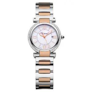 Chopard Imperiale 28mm 388541-6002 Two-Tone Quartz Watch, White Dial, Custom Diamond Bezel WHT031638
