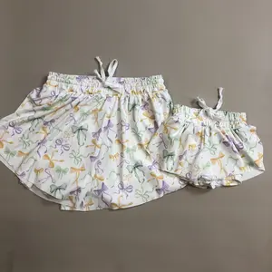 Adult Women Atheletic Shorts Sports Bows Bottom Mardi Gras Clothes Summer Shorts