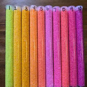 ONE 30Gm Tube 11/0 Frosted Neon Beads ONE 30Gm Tube 11/0 Frosted Neon Beads