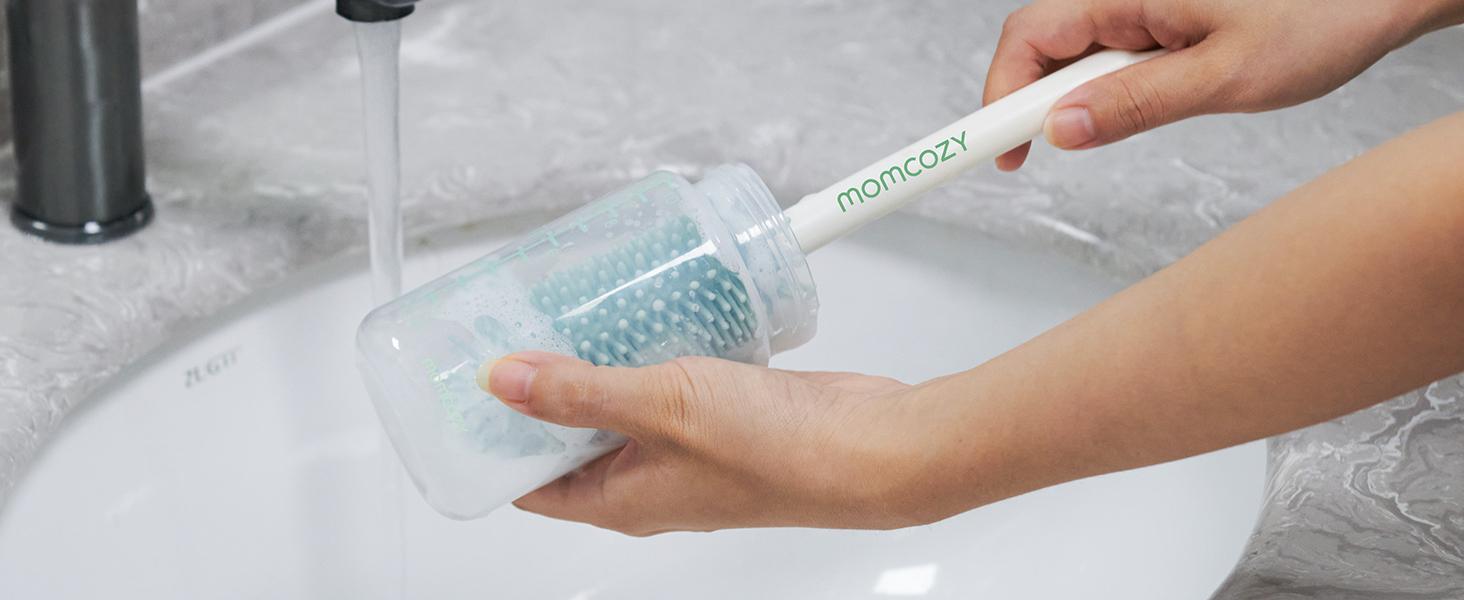 Momcozy 22oz Portable Breast Milk Cooler for Outdoor, 360°Total Cooling for 24Hours, Larger Capacity Travel Breastmilk Chiller with 2pcs Baby Bottles for Breastmilk Storage, Breastfeeding Essentials Insulated Flask Leakproof Insulated Tumbler