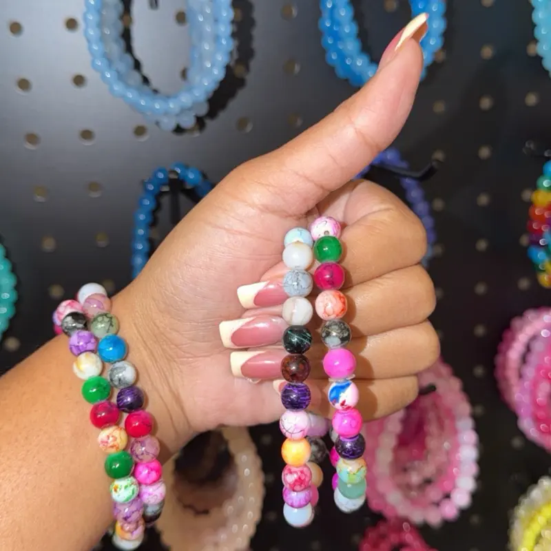 Multi Color Marble Bracelet