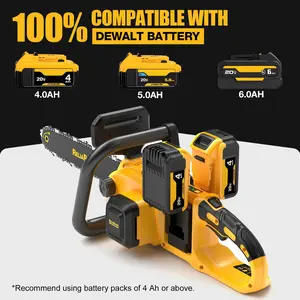 16-Inch Brushless Chainsaw, 40V (2 x 20V MAX) Cordless Battery Powered Chain Saw Compatible DeWALT Battery, Ideal for Wood/Tree Cutting, Pruning, Tool Only (Battery Not Included)