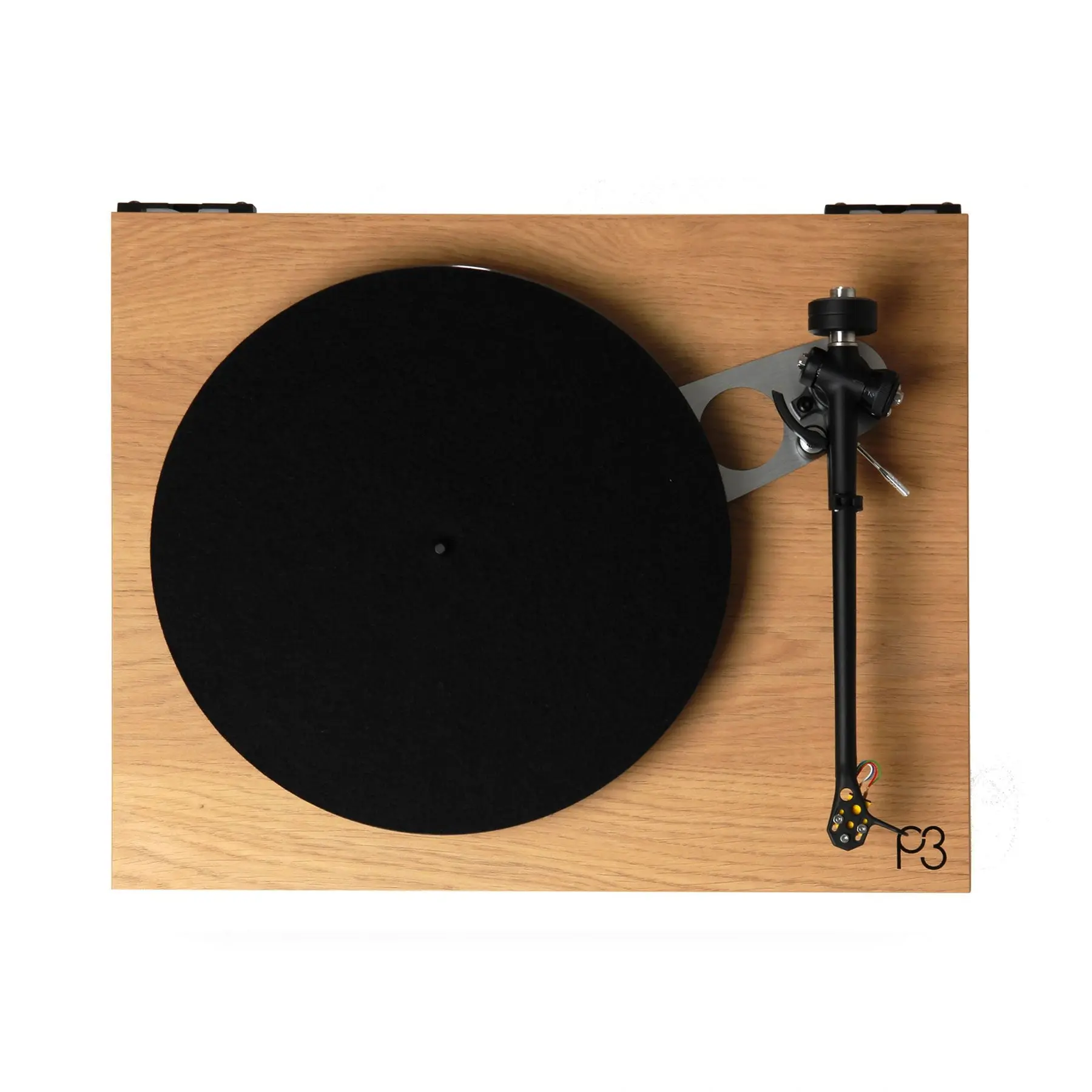Rega Planar 3 Record Player - Oak Wood Turntable with Cartridge (Open Box Special)