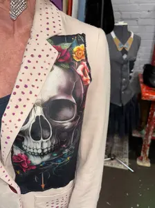 Rock N Roll Soothes My Soul Linen Skull Jacket