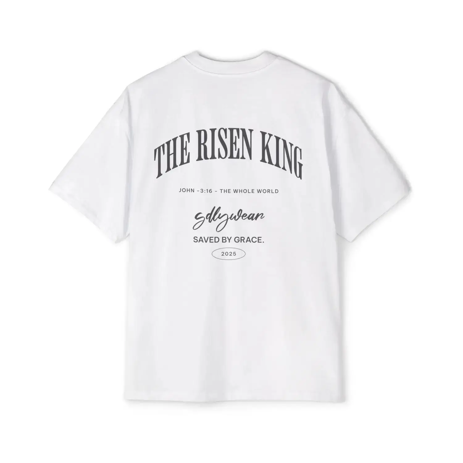 The Risen King Oversized T Shirt Featuring Soft 100 Percent Premium Cotton Round Neck Short Sleeve Design for Men