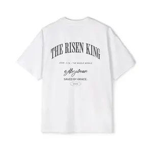 Oversized Risen King T-Shirt Crafted from Soft 100 Percent Premium Cotton Short Sleeve Round Neck for Men
