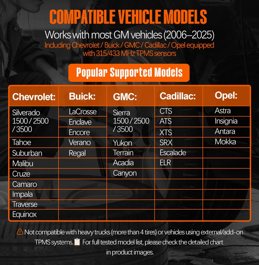 [GM only]VXDAS EL-50448 TPMS Relearn Tool for GM Tire Sensor TPMS Reset Tool Tire Pressure Monitor system Activation Tool OEC-T5 for GM Buick/Chevy/Cadillac Series Vehicles 2023 Edition