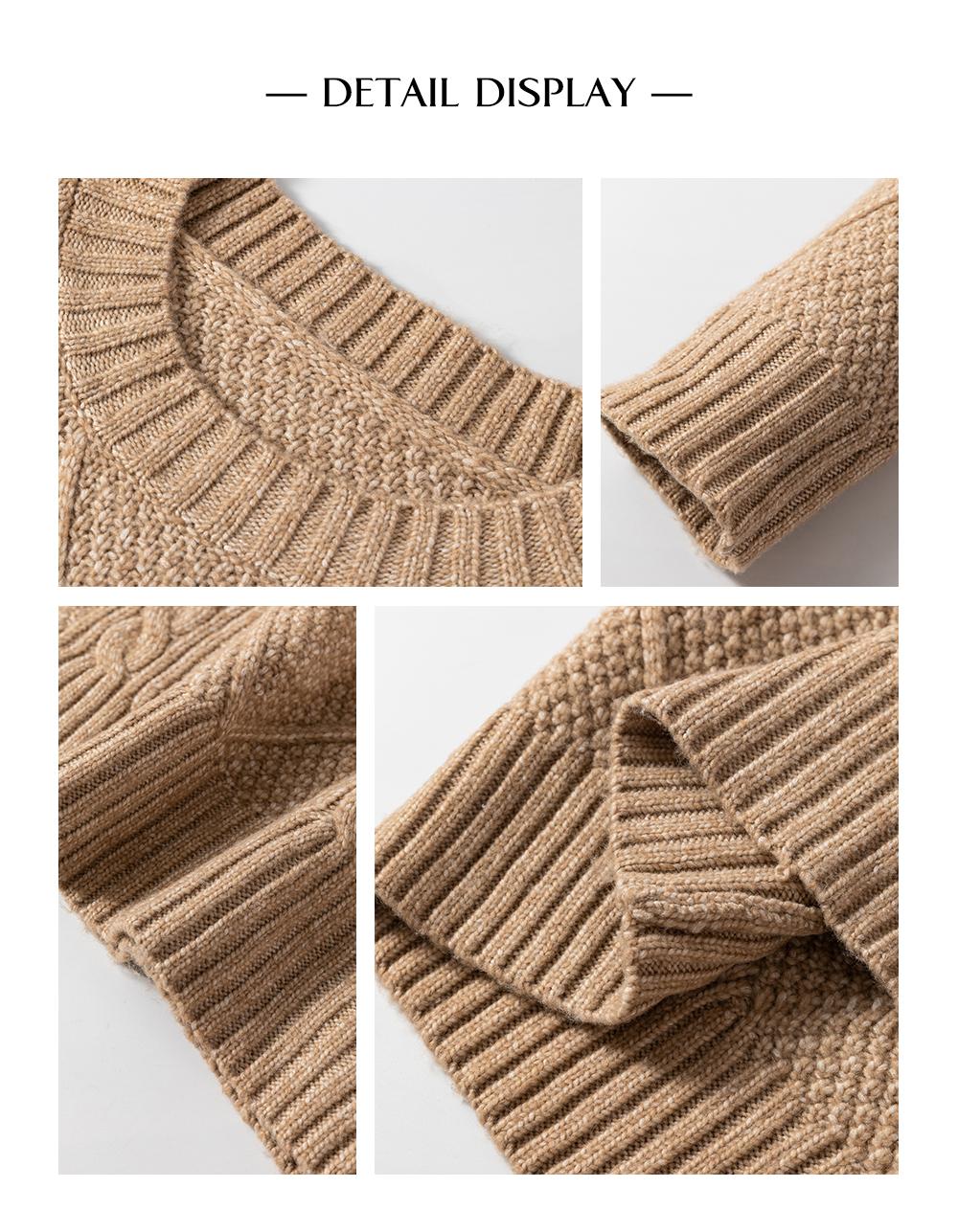 Asvivid 2026 Spring Clothes For Women Cable Knit Dresses Drop Shoulder Casual Loose Fit Long Sleeve Sweater Dress for Autumn/Winter Knitwear