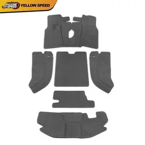 Floor Mats Interior Carpets Rug Kit Gray 6PCS Fit For 1997-2006 Jeep Wrangler TJ