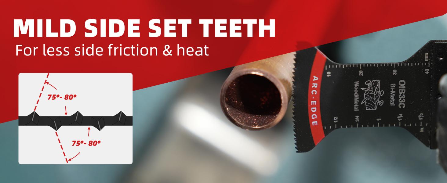 1-1/4 in. Arc Edge Bi-Mteal Oscillating Multitool Blades For General Purpose,OlB33C Metal Cutting
