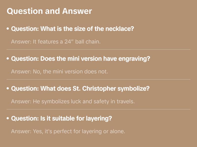 Jack's St. Christopher Necklace - Thyme/ Basil