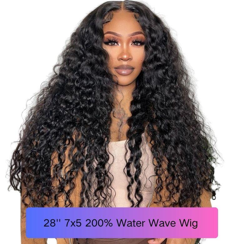 20''-28'' Wig LIVE Sale! 7x5/13x4 Put on and Go Glueless Human Hair Wig End of Year Crazy Sale Limited Stock Selling Out Fast