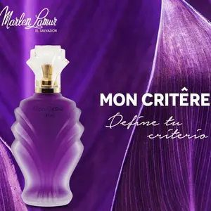 Mon Critere Marlenn  105ml  Parfum de Toilette for Women - Elegant Purple Bottle & Classic Spray Design