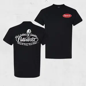 Peterbilt Trucking T-Shirt – Funny Long Nose Peter Slogan with Pin-Up Silhouette and Classic Logo, Perfect for Diesel Lovers and CDL Drivers, Unisex T-Shirt for Trucking Lifestyle, Menswear Tops