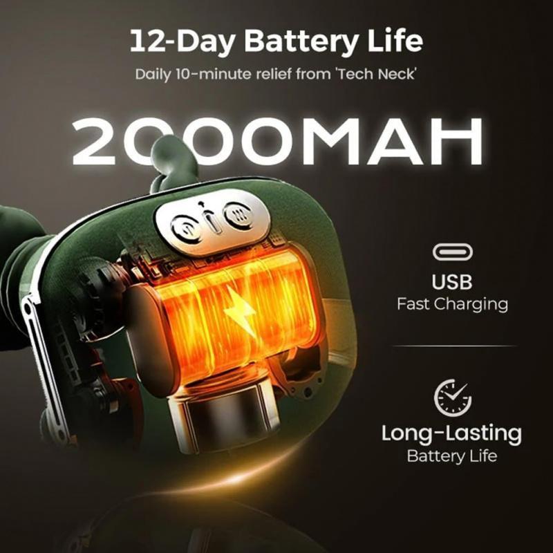 Wireless Portable Neck & Shoulder Massager Heated bionic hands deliver 4D kneading and acupressure massage Relieves muscle tension and deep tissue pain Three-speed settings Unisex design Perfect holiday and Valentine's Day gift