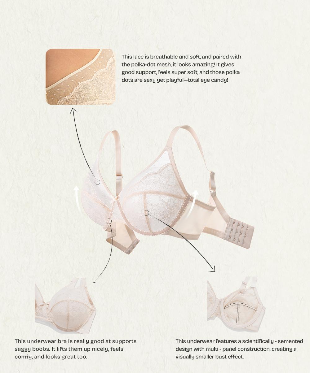 Lacsper Ivy minimizer Bra Floral Lace Unlined Comfort Non-Padded Full Coverage Plus Size Underwire supportive Bra SpringStatements Lacsper Ivy minimizer Bra Floral Lace Unlined Comfort Non-Padded Full Coverage Plus Size Underwire supportive Bra SpringStatements