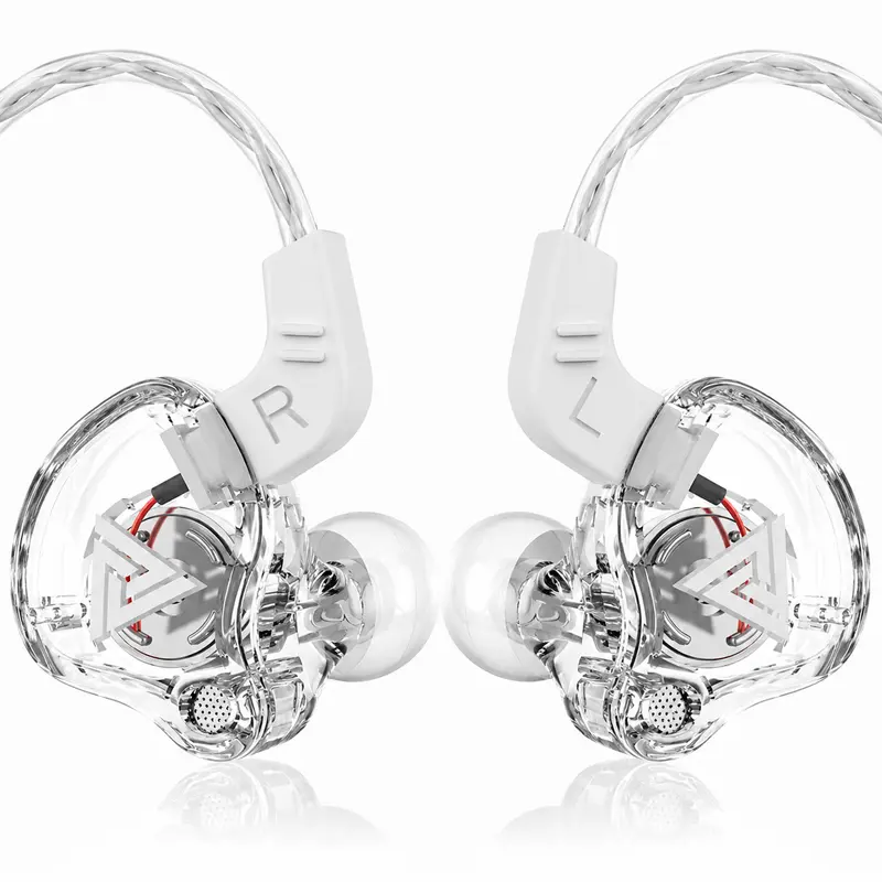 QKZ AK6 Wired In-Ear Gaming Headset - 3.5mm Jack, Wire Control, Noise Cancelling Gaming Earbuds, Strong Magnetic Driver for Rich Deep Bass, Ideal for Music & Daily Use, Multiple Trendy Colors