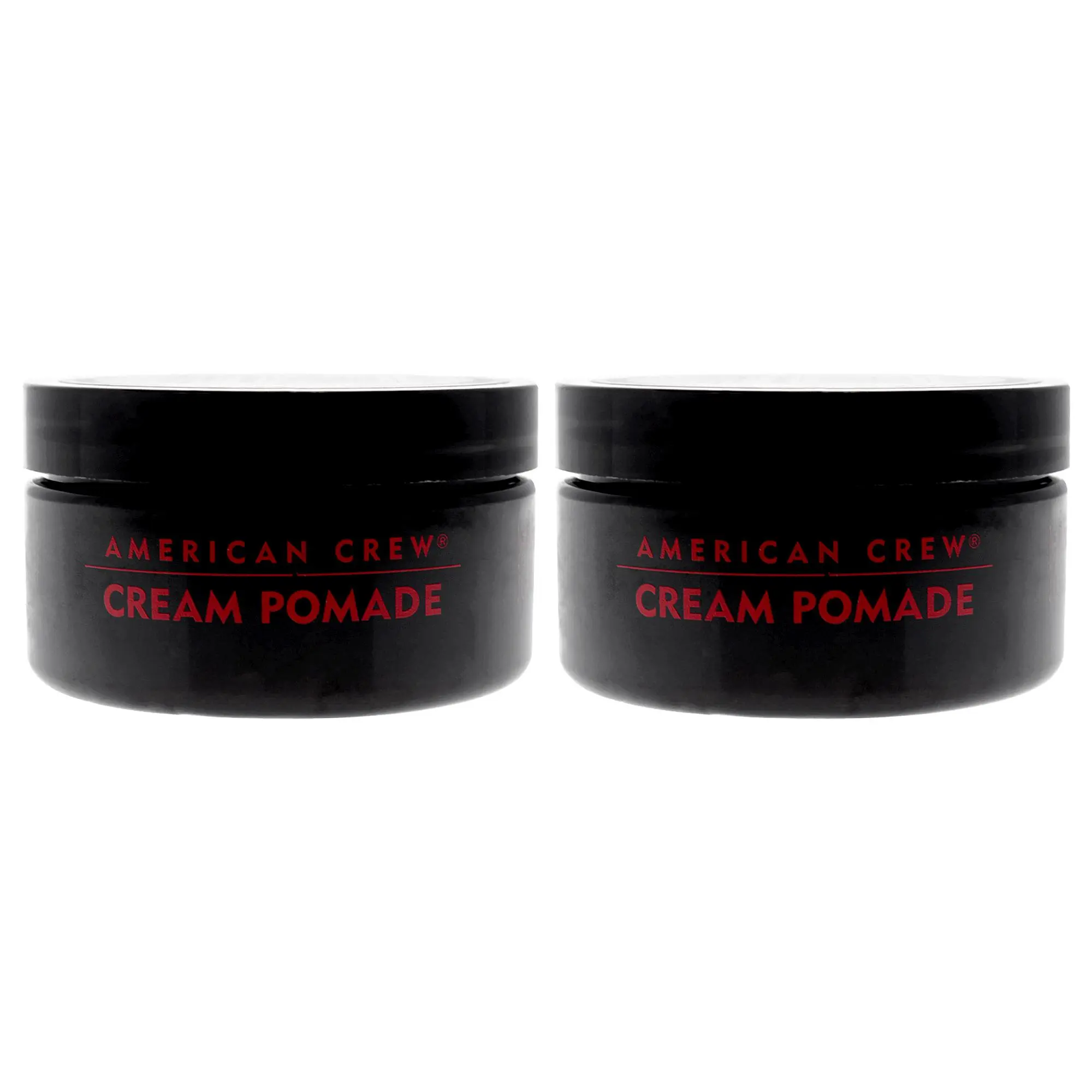 American Crew Cream Pomade for Men - Male Care Styling Aid, 3oz Each, 2 Jars (Pack of 2)