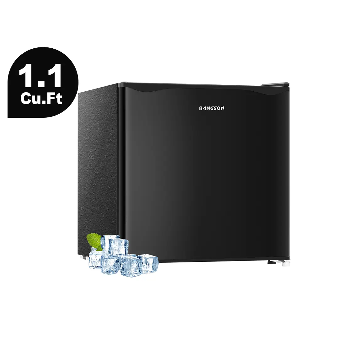 BANGSON 1.1 Cu.Ft Small Upright Freezer, Single Door Mini Freezer, Small Freezer, Adjustable Thermostat, Energy-Efficient, Compact Refrigerator, Quiet Operation, Compact Freestanding Freezer, Gift Idea, Christmas Gift