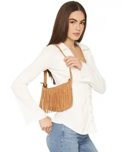 Shyanne Women's Maren Suede Fringe Shoulder Bag - Saho25hb2-Bn