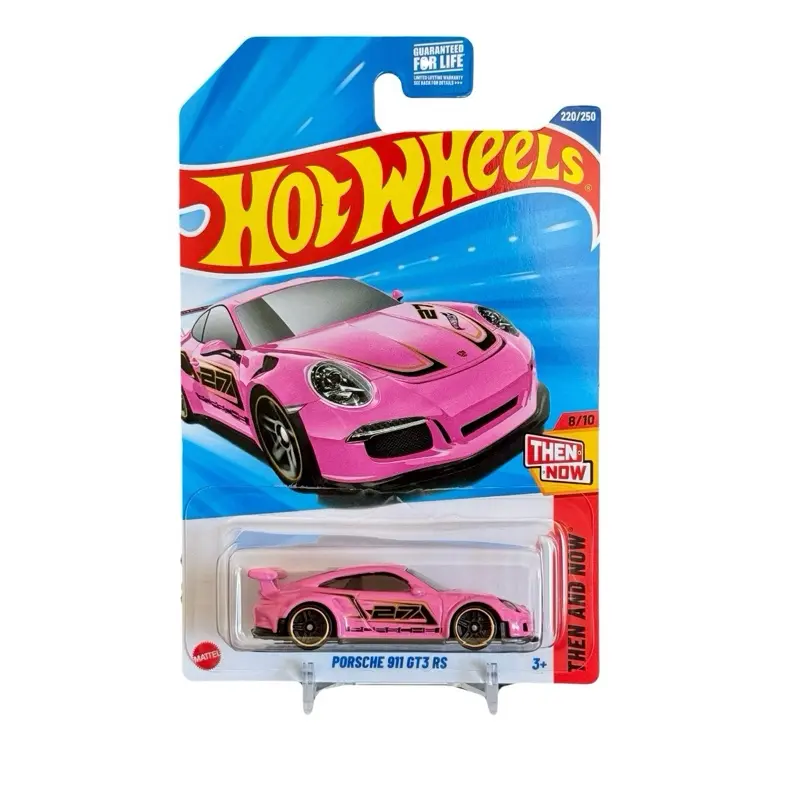 Hot Wheels 1:64 Scale Pink Porsche 911 GT3 RS Diecast Scale Model Car, Collectible Toy for Hobbyists, Racing Car Model, Mainline Diecast Vehicle