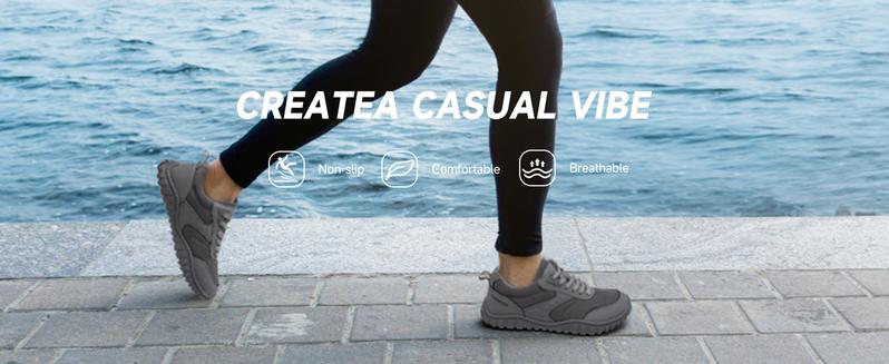 HOBIBEAR Wide Barefoot Shoes for Womens Mens Minimalist Trail Running Hiking Sneakers Comfortable Lightweight