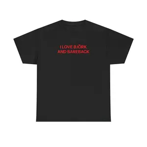 I love Björk T-shirt graphic tee Streetwear
